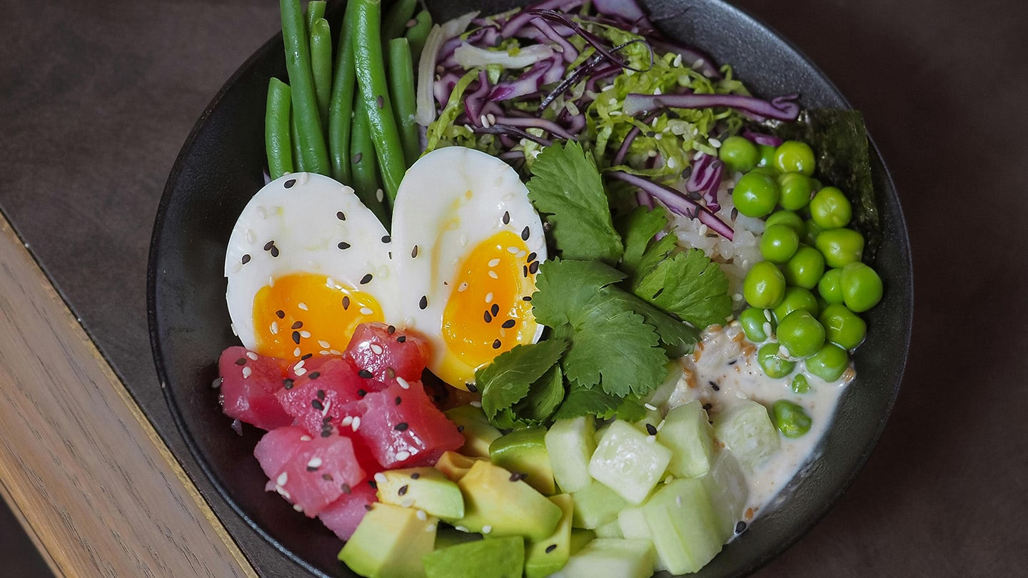 Gros plan Healthy Bowl.