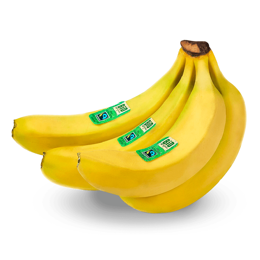 Fairtrade-zertifizierte Bio-Banane – für faire Arbeitsbedingungen auf Plantagen.