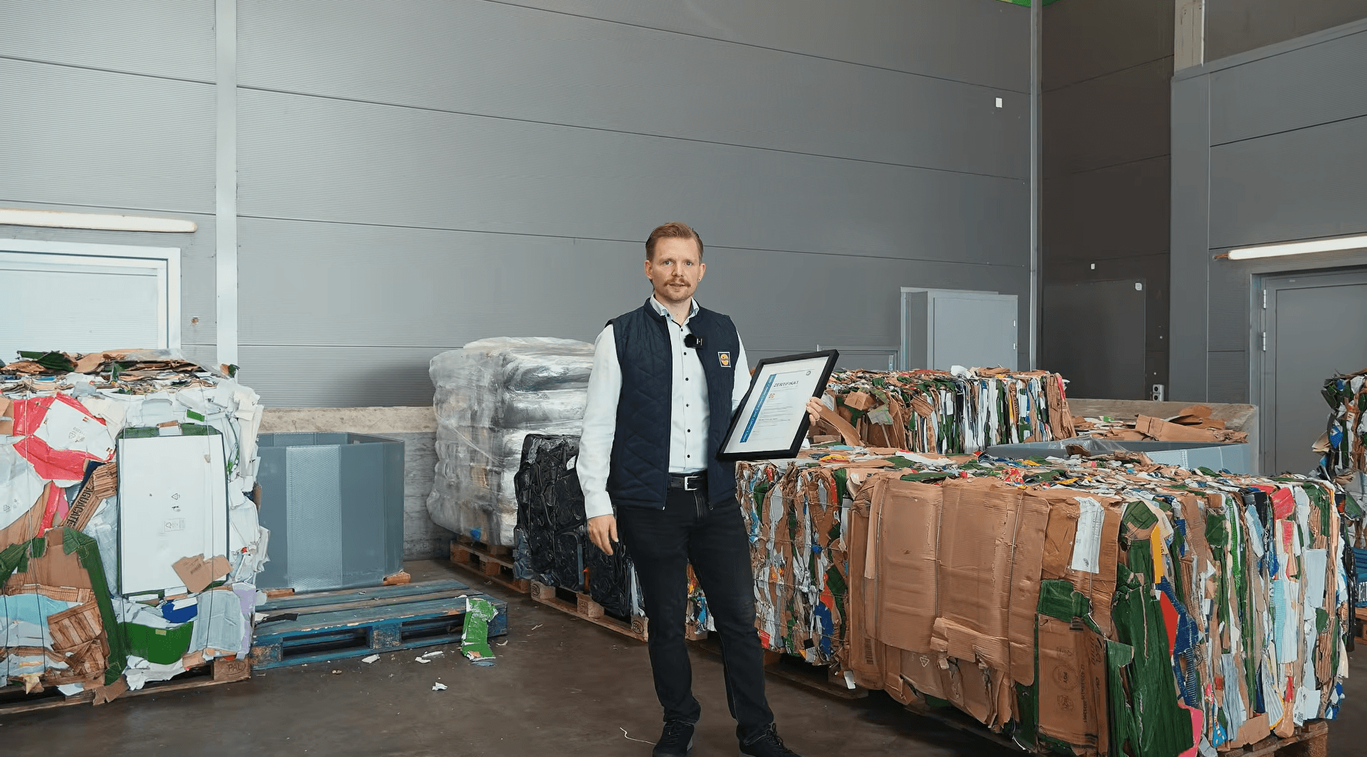 Lidl Schweiz - Mathias Hohl hält Silberzertifikat: Road to Zero Waste