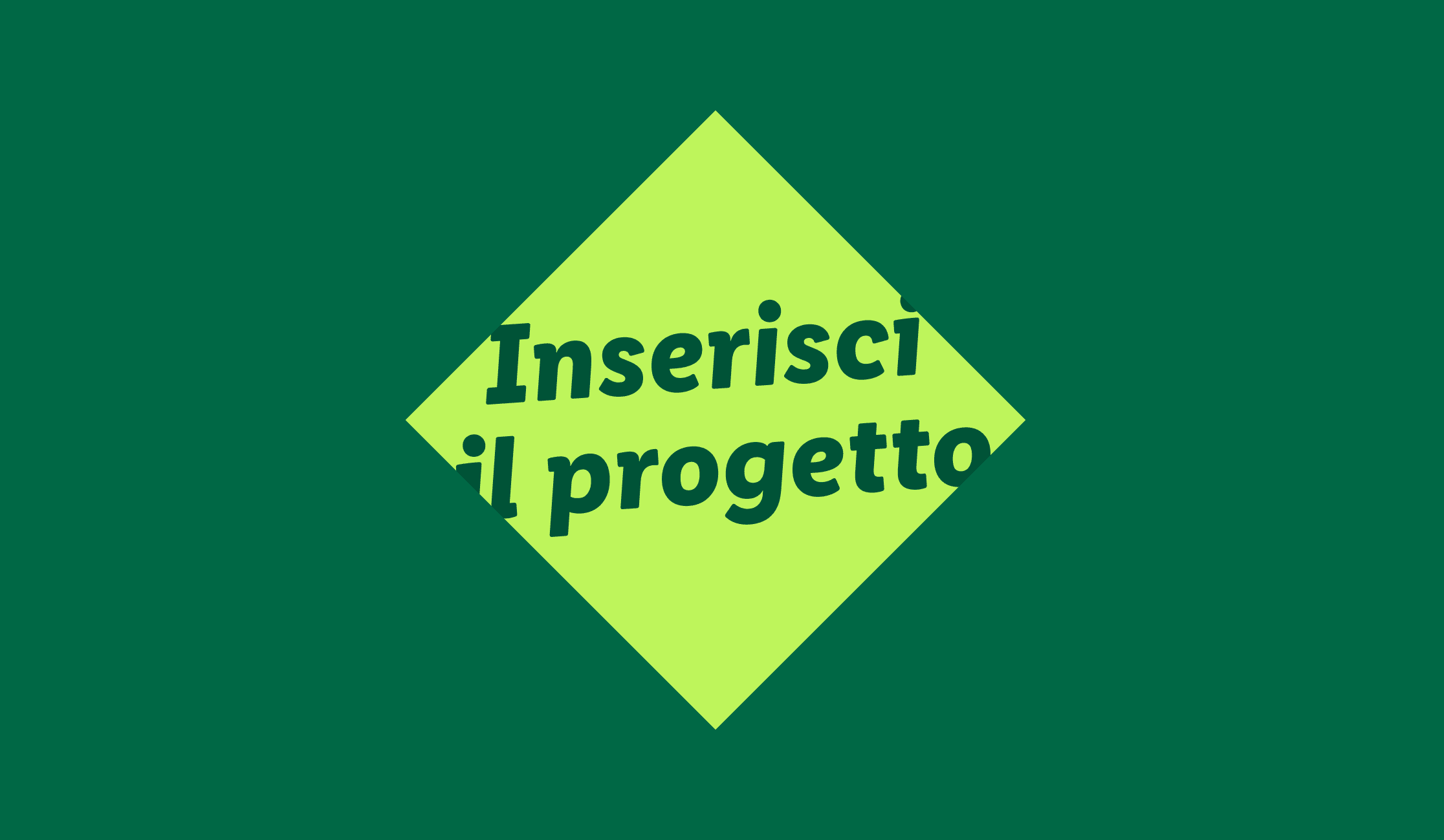 Inserisci il progetto