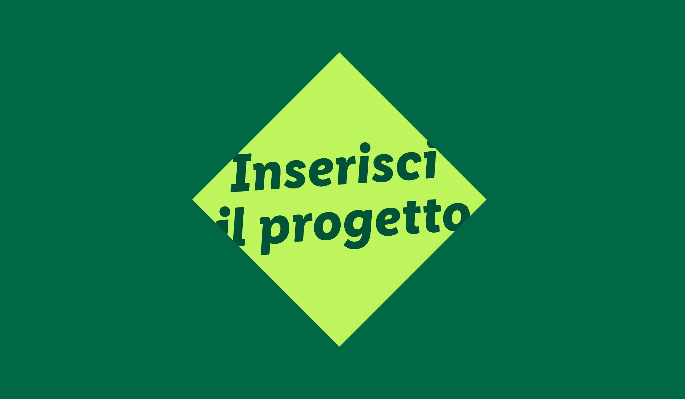Inserisci il progetto