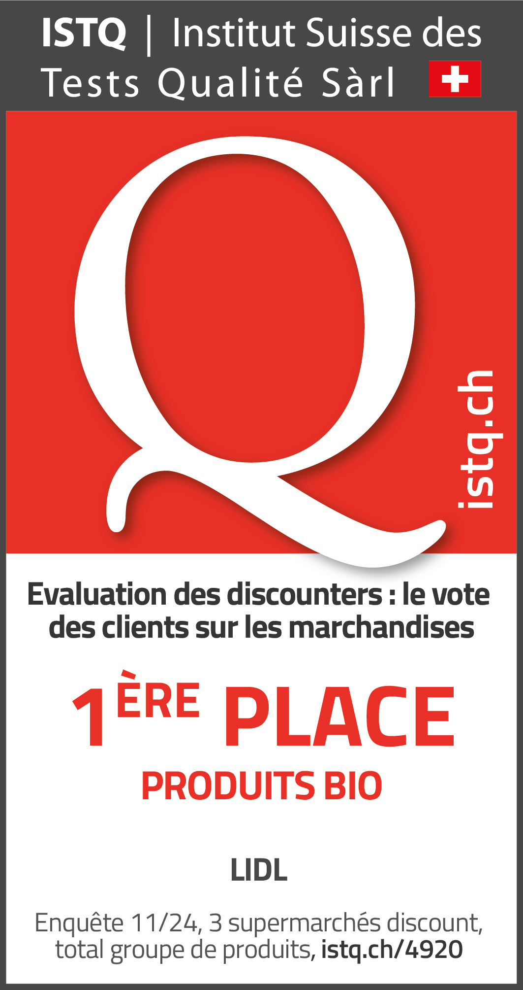 Première place produits bio
