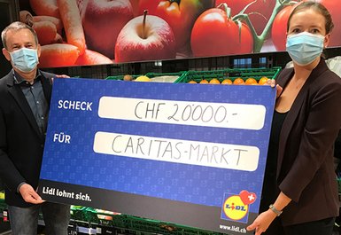 Spende an Caritas-Markt