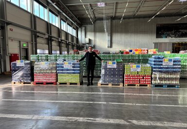 Komissionierte Ware mit Semir Lidl Schweiz